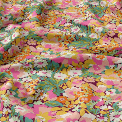 Printed Viscose SILENE Brown / Pink